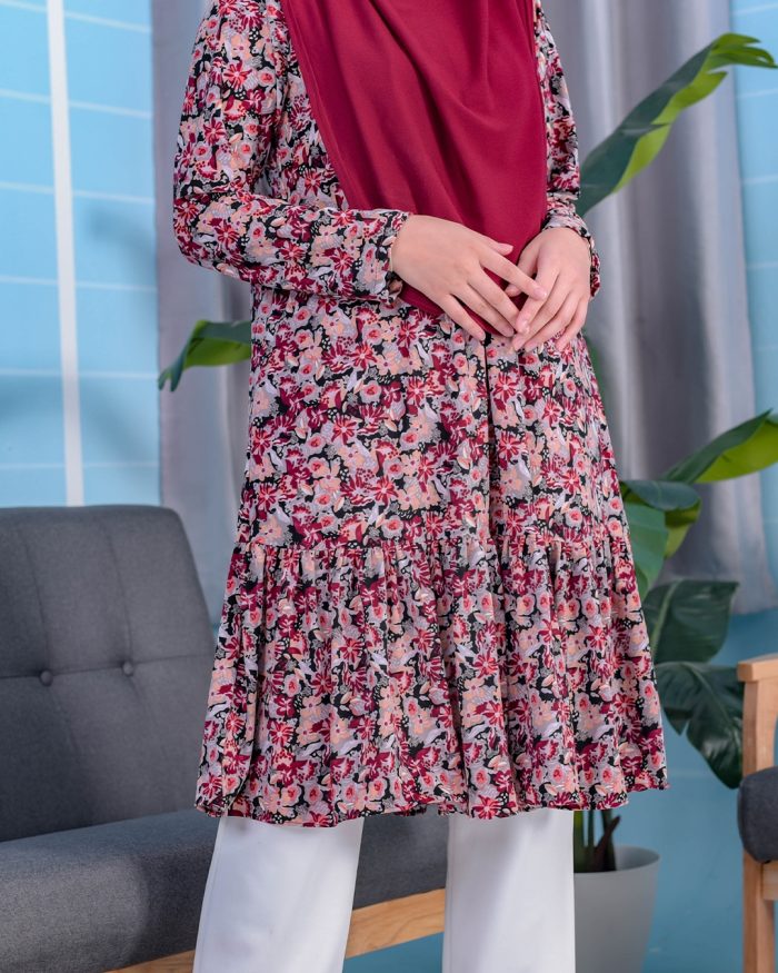 Tunic Ruffle Lendra - Flowery Alyssum - Image 4
