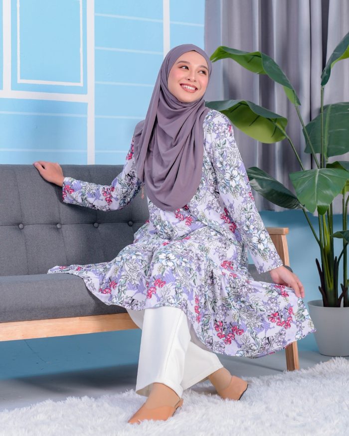 Tunic Ruffle Lendra - Orchid Purple - Image 3
