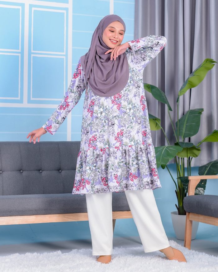Tunic Ruffle Lendra - Orchid Purple - Image 2