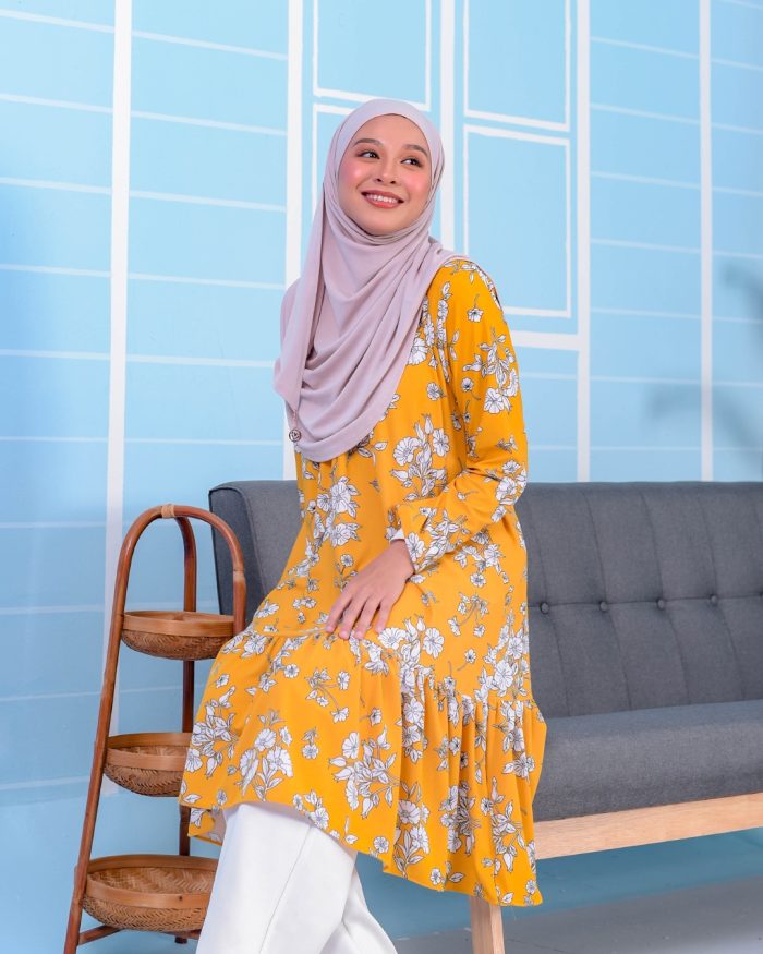 Tunic Ruffle Lendra - Pansy Mustard - Image 3