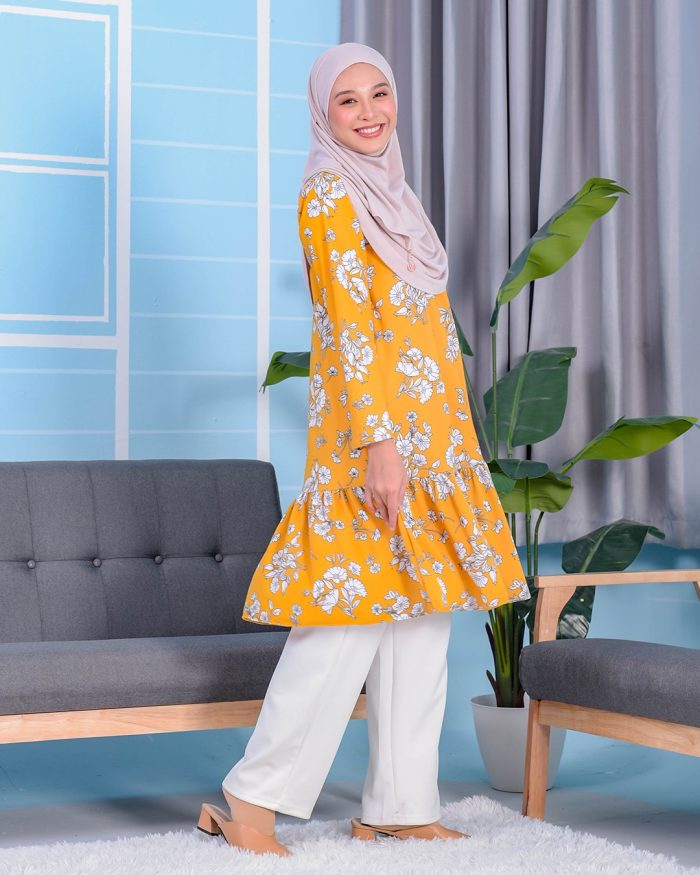 Tunic Ruffle Lendra - Pansy Mustard - Image 2