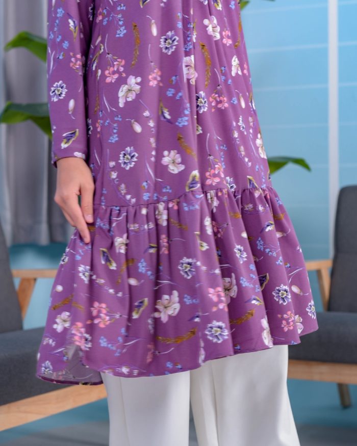 Tunic Ruffle Lendra - Petal Purple - Image 4