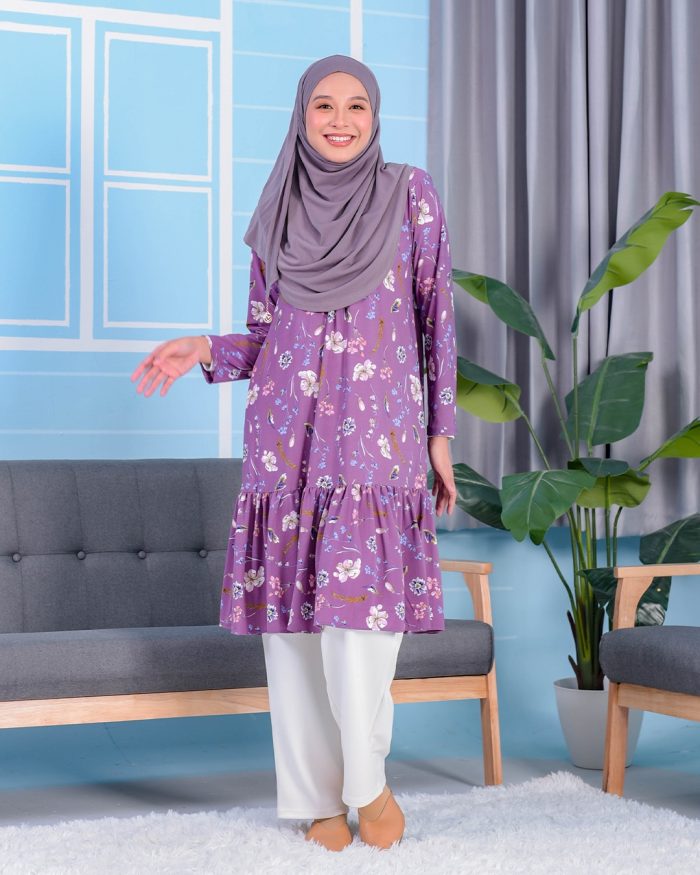 Tunic Ruffle Lendra - Petal Purple - Image 2