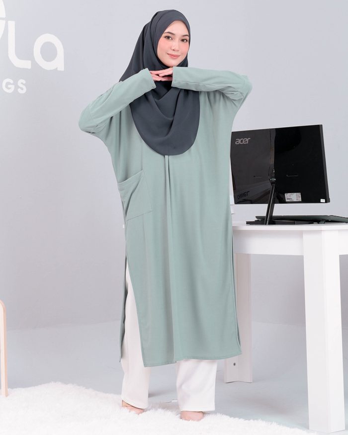 Tunic Leanne 2.0 - Minty Gray - Image 2