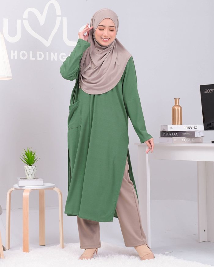 Tunic Leanne 2.0 - Basil Green - Image 2