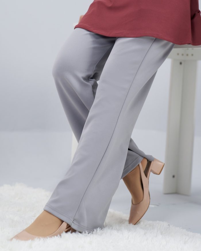 Pants Bootcut Lisha - Light Grey - Image 3