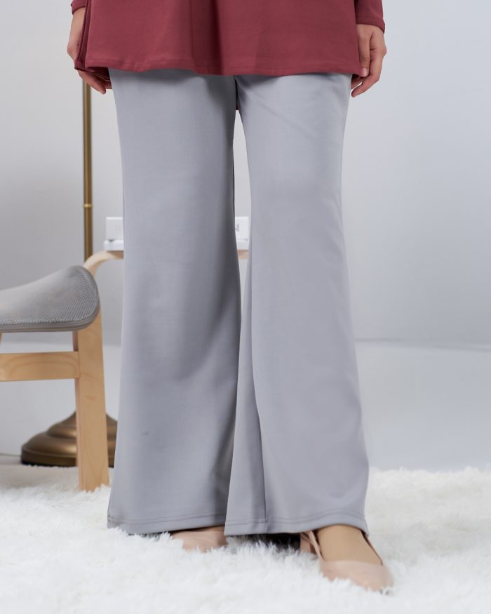 Pants Bootcut Lisha - Light Grey