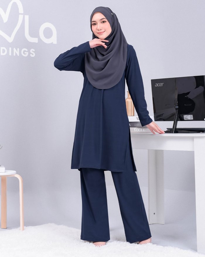 Suit Lubna - Navy Blue - Image 3