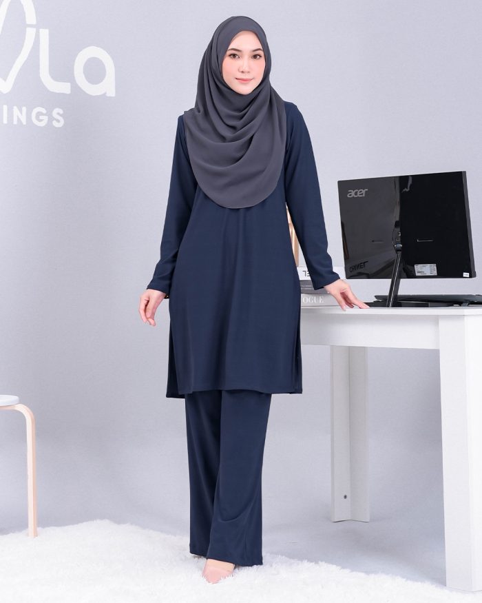 Suit Lubna - Navy Blue - Image 2