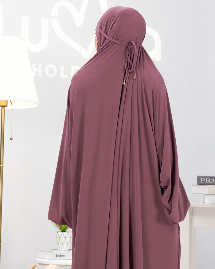 Telekung Lateefah - Plum Purple - Image 4