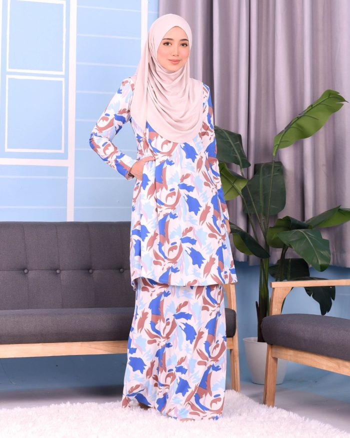 Kurung Lara - Azure Beige