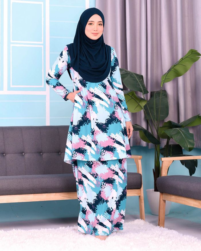 Kurung Lara - Splash Blueblack - Image 2