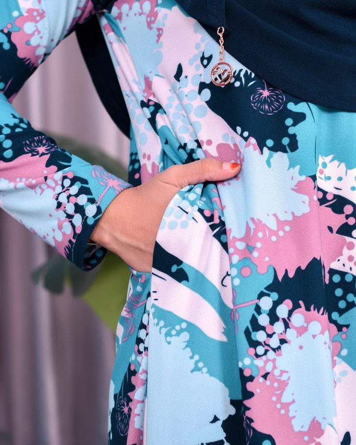 Kurung Lara - Splash Blueblack - Image 4