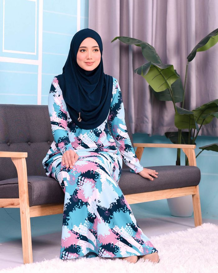 Kurung Lara - Splash Blueblack - Image 3