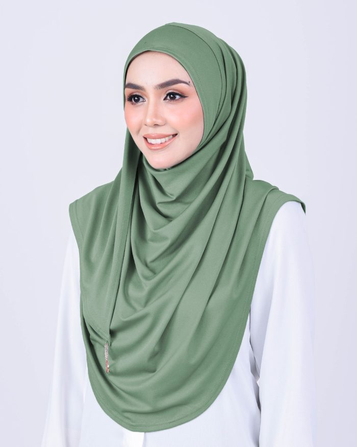 Tudung Sarung Instant Lunia (XL) - Tea Green