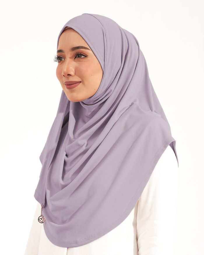 Tudung Sarung Instant Lunia (L) - Lavender Purple