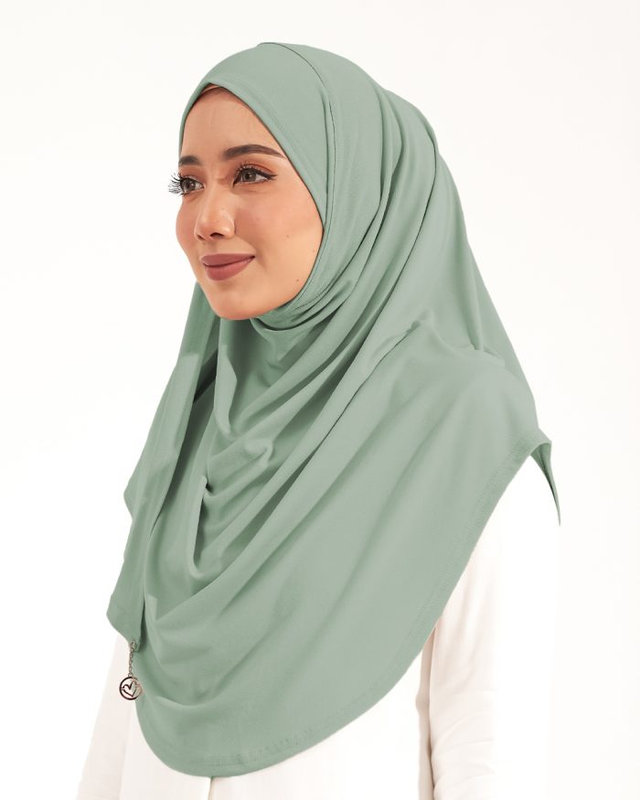 Tudung Sarung Instant Lunia (L) - Tea Green