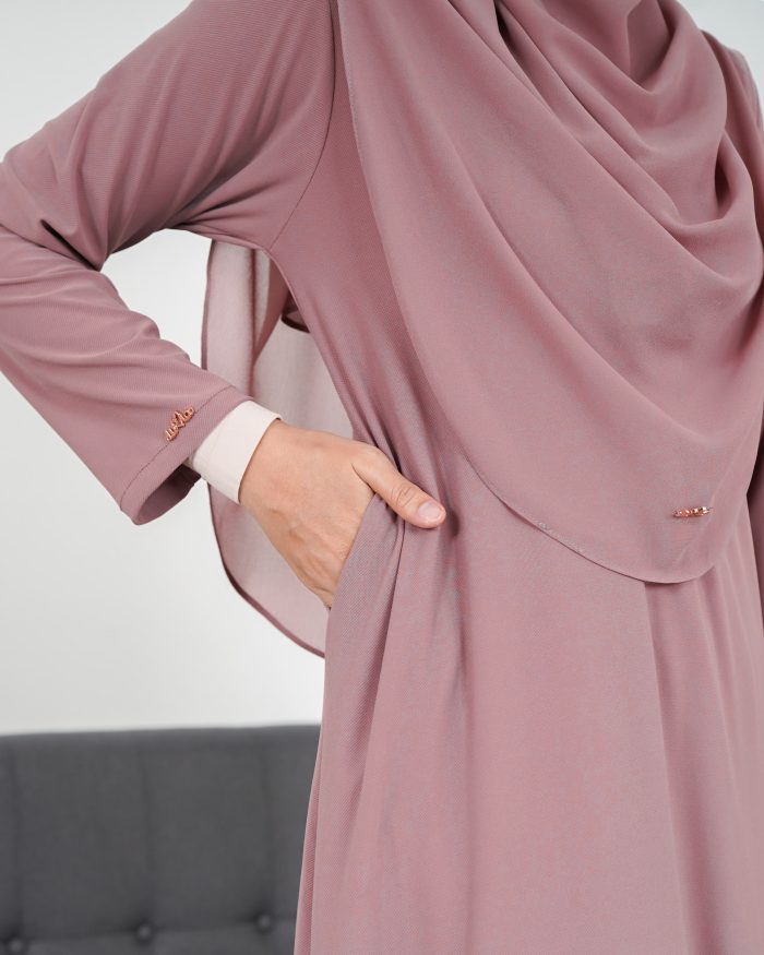 Tunic Ruffle Lendra - Mauve Taupe - Image 4