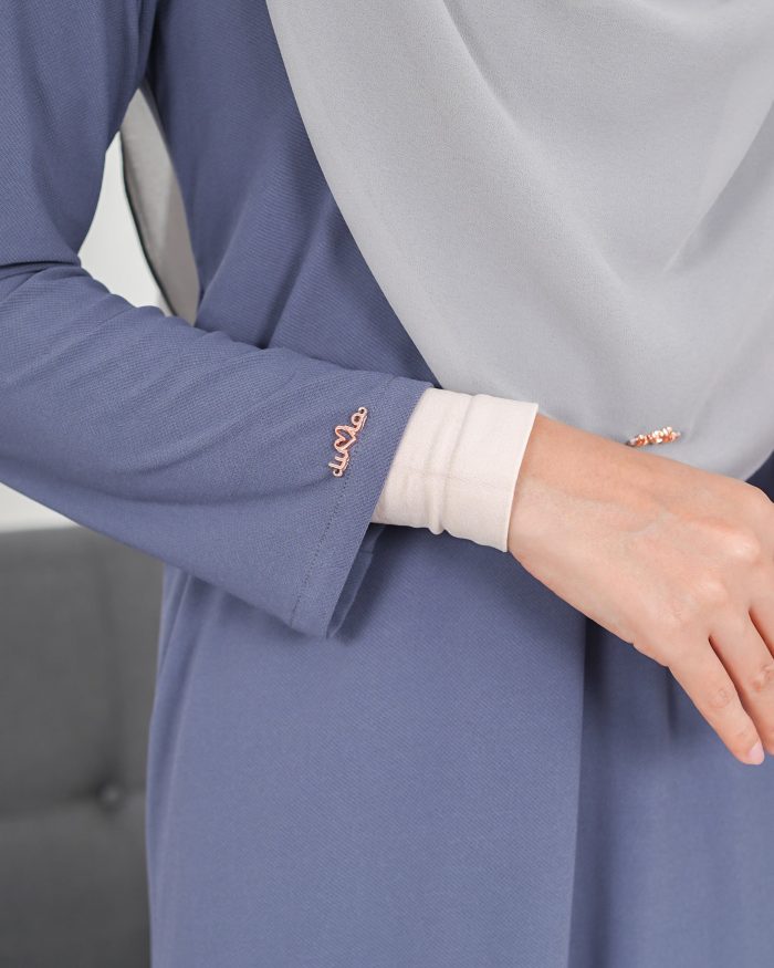 Tunic Ruffle Lendra - Pebble Blue - Image 4