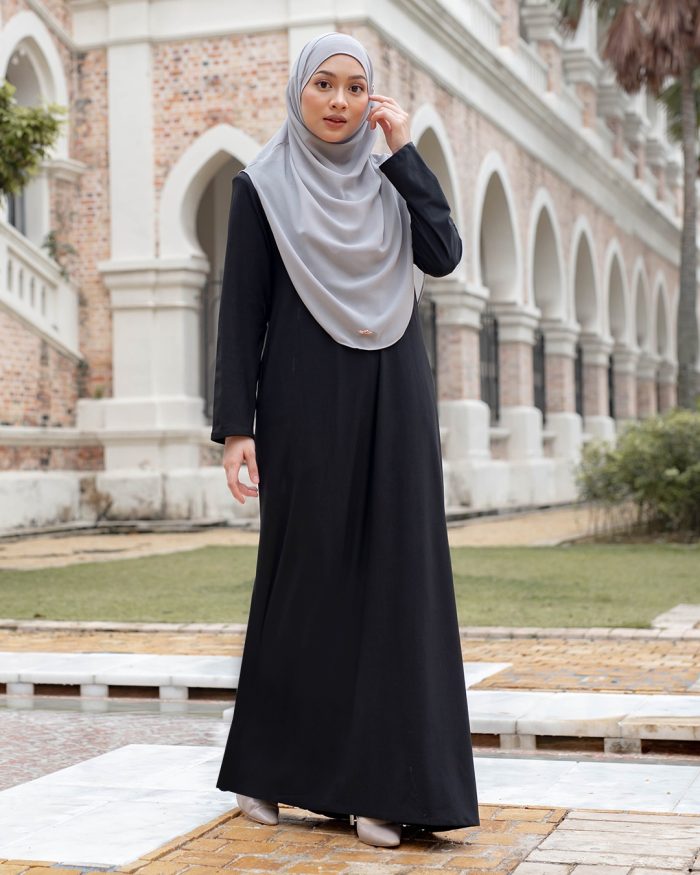 Abaya Luthfia - Matte Black - Image 2