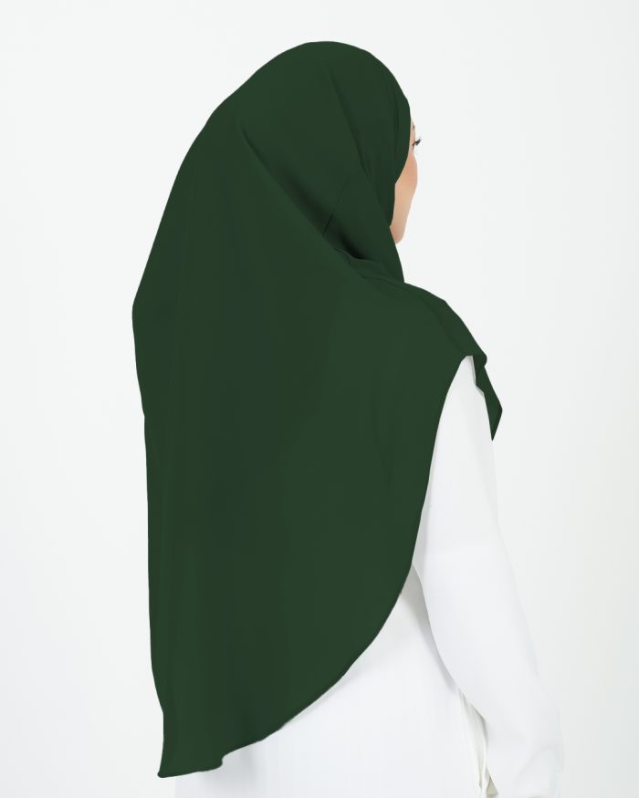 [AS-IS] Tudung Sarung Instant Chiffon Lustia (XL) - Emerald Green - Image 4