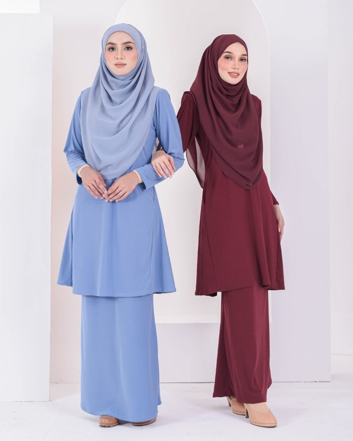 Baju Kurung Pahang Laura Plain 3.0 - Tan Brown - Image 5