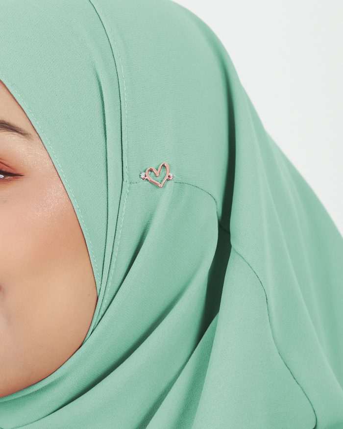 [AS-IS] Tudung Sarung Instant Chiffon Lustia (XL) - Mint - Image 5