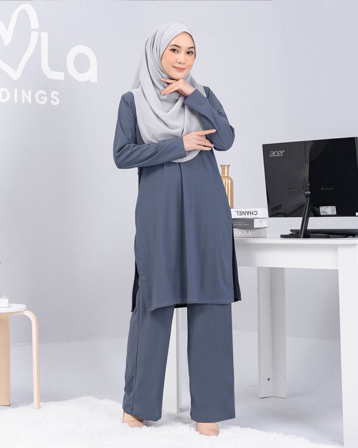 Suit Lubna 2.0 - Pebble Blue - Image 2