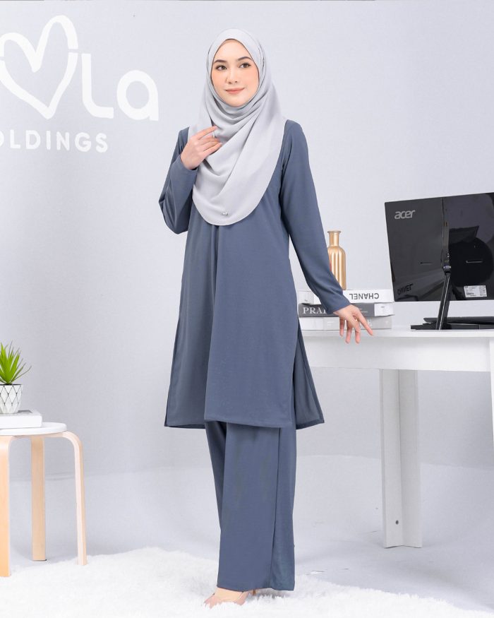 Suit Lubna 2.0 - Pebble Blue