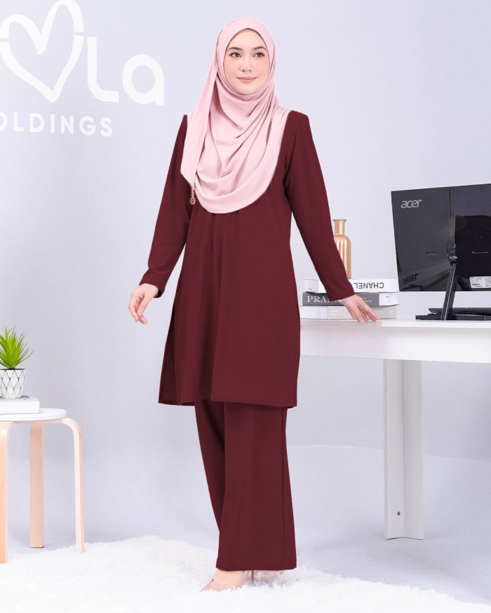 Suit Lubna 2.0 - Maroon
