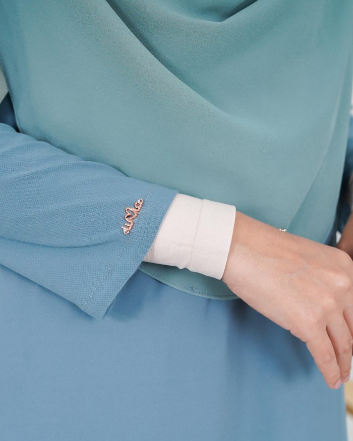 Tunic Ruffle Lendra - Aqua Teal - Image 5