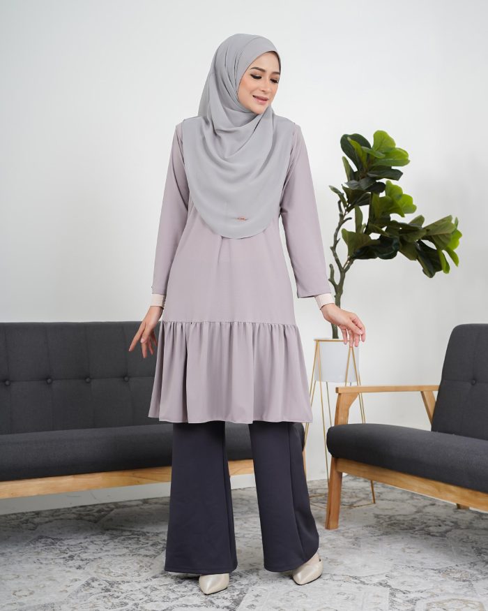 Tunic Ruffle Lendra - Flint Grey - Image 2