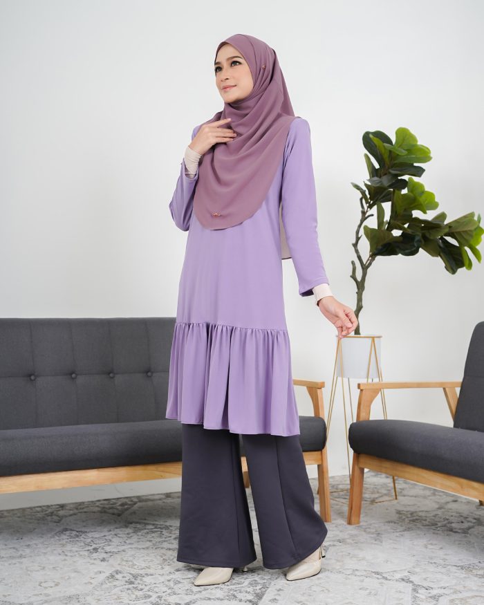 Tunic Ruffle Lendra - Lavender