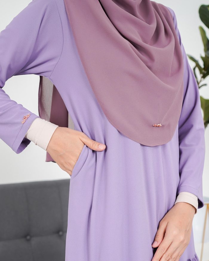 Tunic Ruffle Lendra - Lavender - Image 4