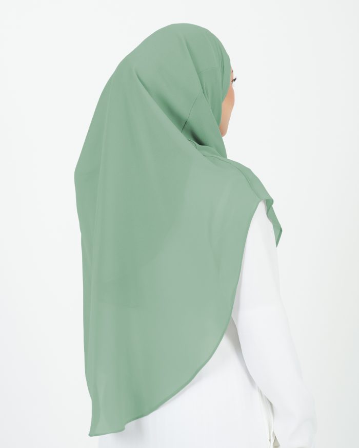 Tudung Sarung Instant Chiffon Lustia (XL) - Turquoise - Image 4