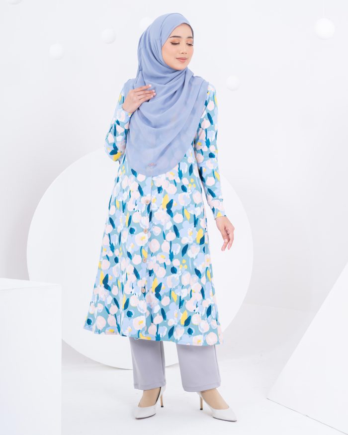 Medi Dress Lorna Printed - Vangogh Safron