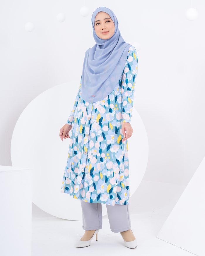 Medi Dress Lorna Printed - Vangogh Safron - Image 2