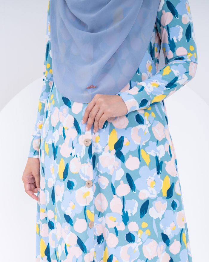 Medi Dress Lorna Printed - Vangogh Safron - Image 4