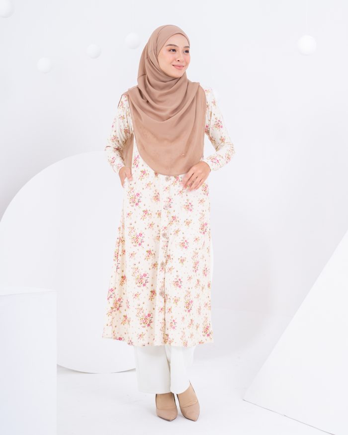 Medi Dress Lorna Printed - Vintage Oleander