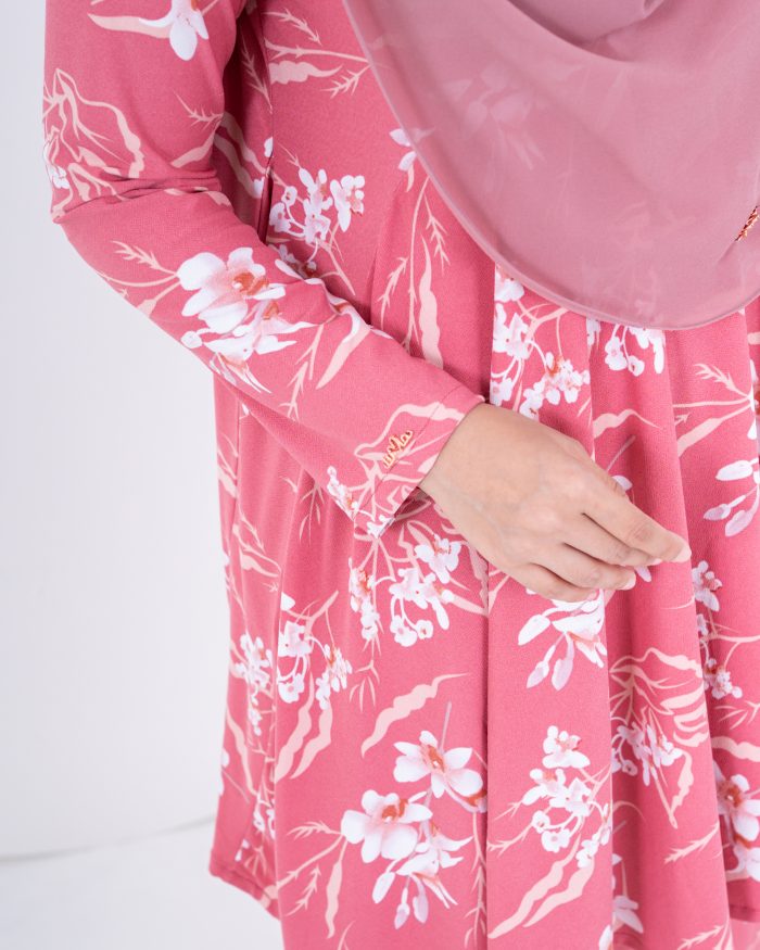 Baju Kurung Barbie Laciana - Edelyyn Coral - Image 3