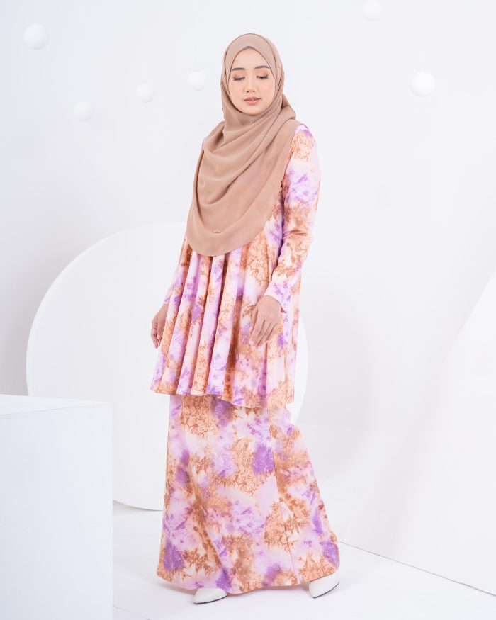 Baju Kurung Barbie Laciana - Alaska Peach