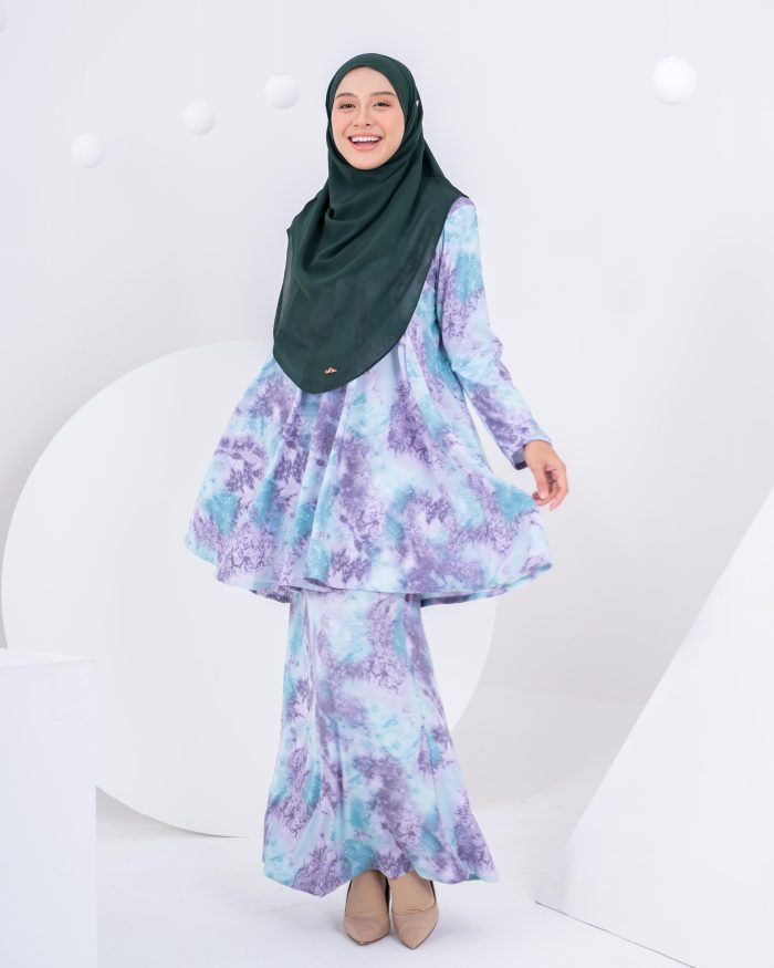 Baju Kurung Barbie Laciana - Alaska Violet