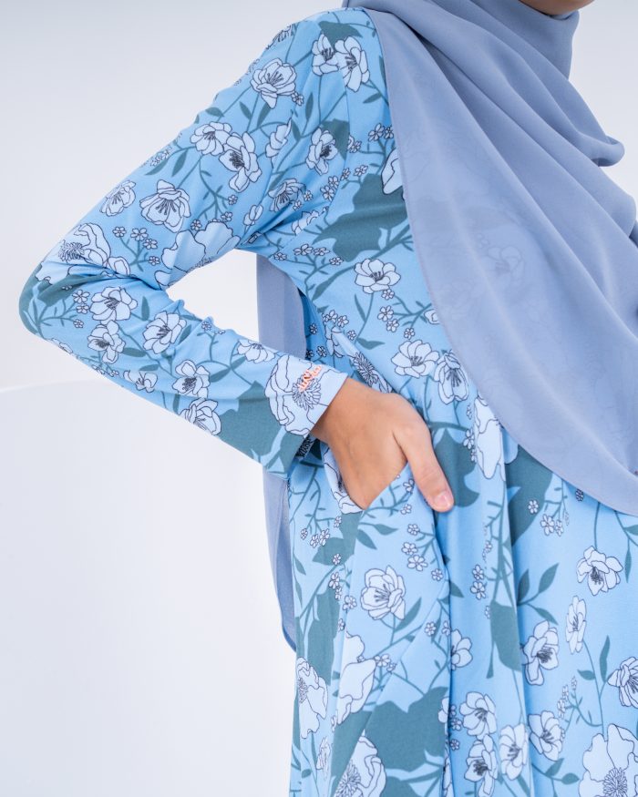 Baju Kurung Barbie Laciana - Aqua Reese - Image 4