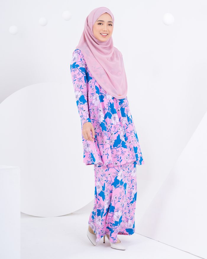 Baju Kurung Barbie Laciana - Estrella Blush