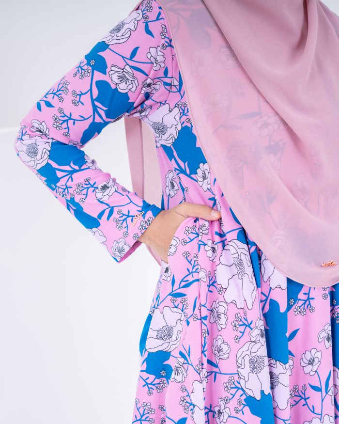 Baju Kurung Barbie Laciana - Estrella Blush - Image 4