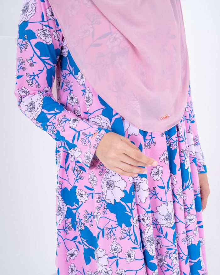 Baju Kurung Barbie Laciana - Estrella Blush - Image 3