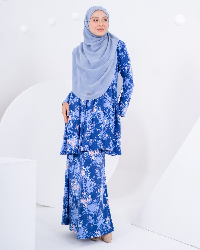 Baju Kurung Barbie Laciana - Nova Blue