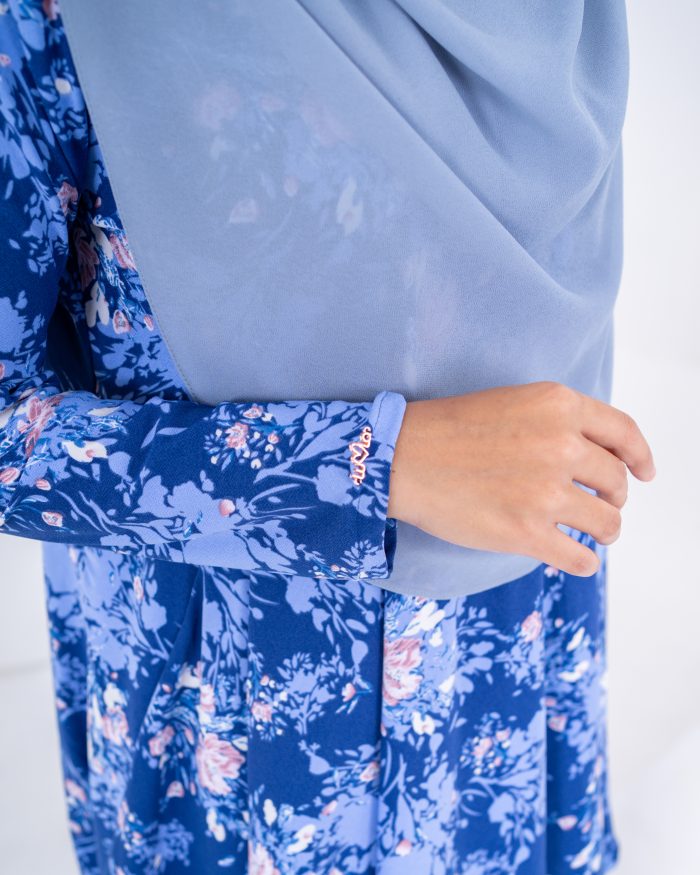 Baju Kurung Barbie Laciana - Nova Blue - Image 4