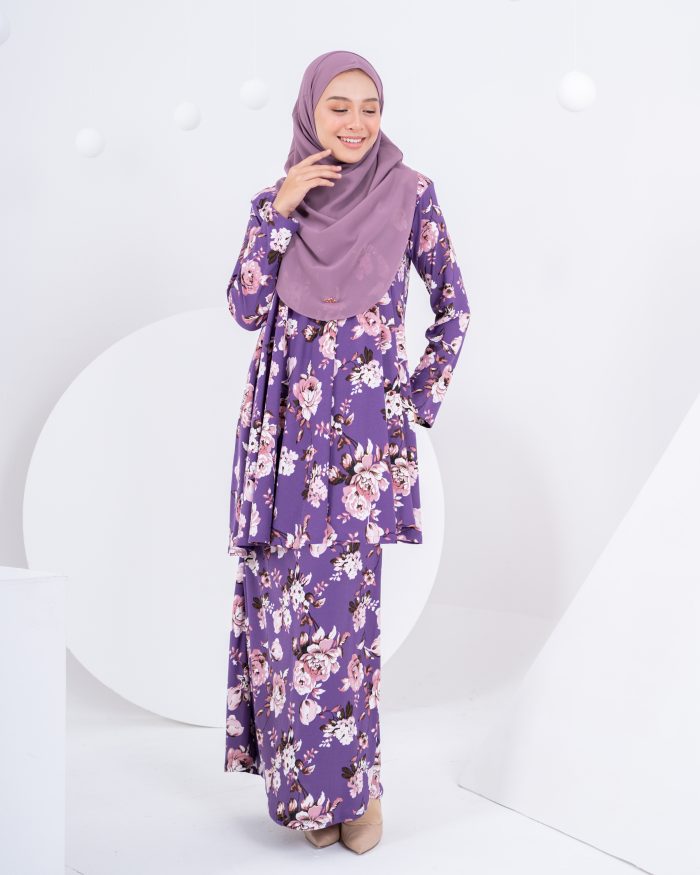 Baju Kurung Barbie Laciana - Voilet Joy