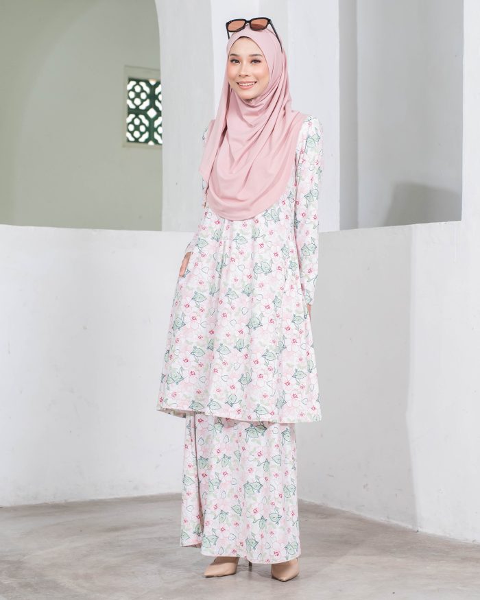 Baju Kurung Pahang Laura Printed - Allium Delight